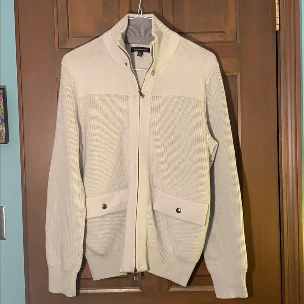Men’s Banana Republic zip cardigan